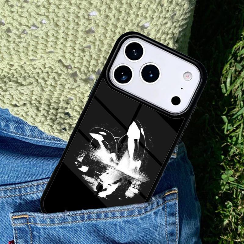 Killer Whale Orca Phone Case For iPhone 17 AIR 16 Pro Max 15 14 Pro 11 12 13 Shockproof Silicone Cover