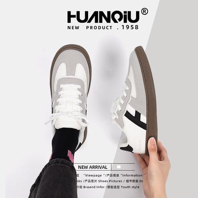 Global Thin Breathable German Training Shoes Women's 2025 Spring New Versatile Trend Niche Flat Baseplate Shoes ZHQ6327