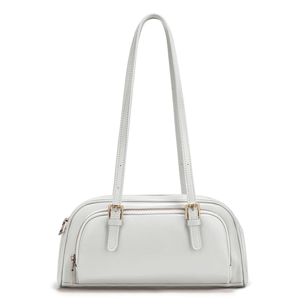 Women French Style Underarm Bag Genuine Leather Shoulder Bag