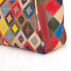 Leather Cowhide Bag Ethnic Style Color Splicing Contrasting Color Handmade Plaid Shoulder Messenger Bag Casual Women Bag