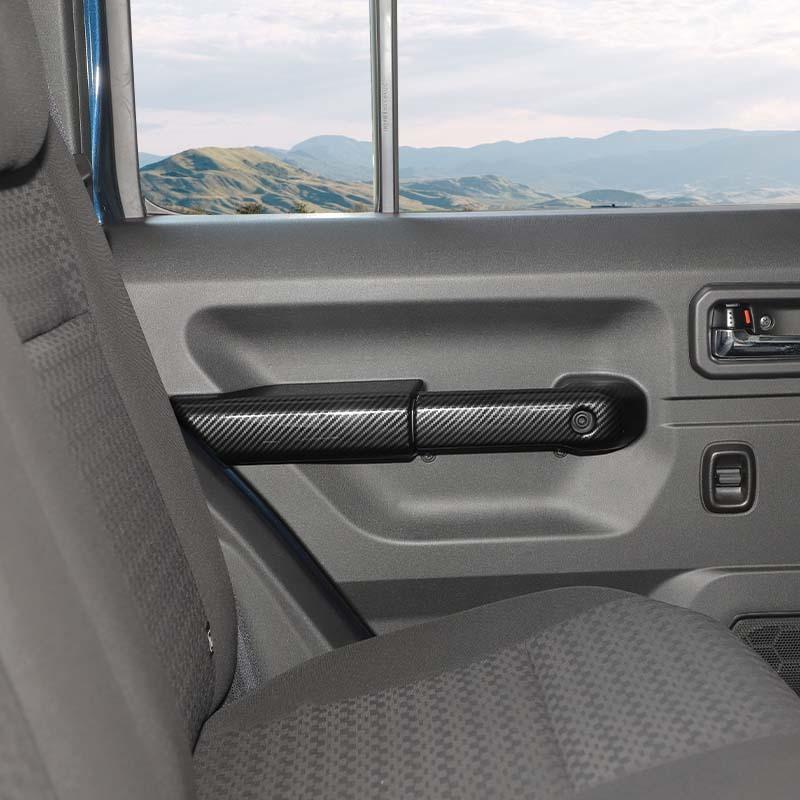 ABS Dveře Vnitřní Loketní Opěrka Panel Dekorace Kryt Nálepka Vhodné Pro Suzuki Jimny 2019 Nahoru 4dveřová Verze Interiérové Doplňky