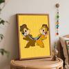 Disney Chip and Dale oil paint by numbers painting kit handmade diy home decor gifts wall art canvas set for adults birthday present