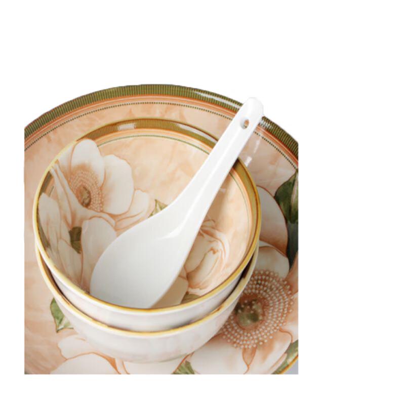 JIN MING LI Camellia Love Ceramic Dinnerware Gift Set