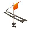 Black Stainless Steel Automatic Ice Fishing Rod with Flag
