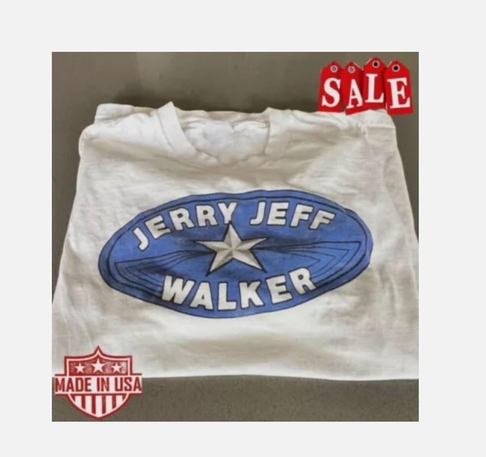 New Rare Jerry Jeff Walker 80s Shirt Short Sleeve Unisex Tshirt Good New Tshirt