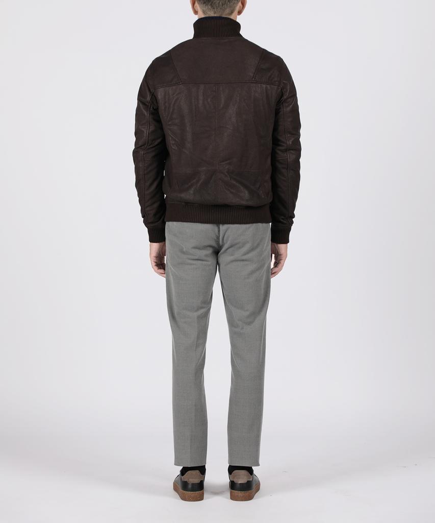 PANICALE Gray Regular Fit Cotton Check Pants