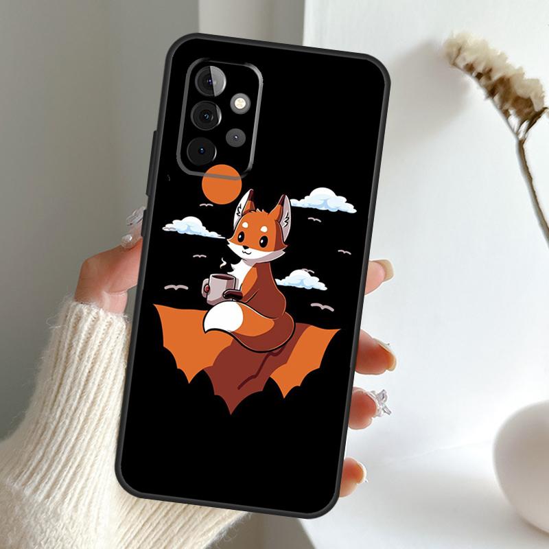 Anime Funny Fox Case For Samsung Galaxy A52 A32 A12 A16 A26 A36 A56 A15 A35 A55 A34 A54 A13 A33 A53 A17 A06