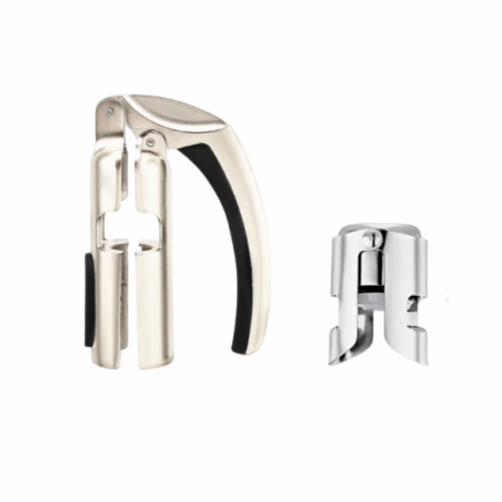 Ergonomischer Griff Champagnerflaschenöffner Zink Zink Zinklegierung Champagnerkorkenzieher Küche Sprudelnd