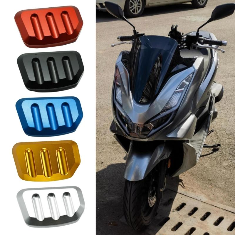 Side Stand Parking Support Plate Kickstand Pad for PCX125 PCX150 PCX160 Motorcycles, Machined Metal Extension Pad for Uneven Ground and Daily Parking