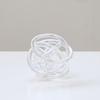 Creative Transparent Geometric Hand-made Glass Rope Hollow Coil Wound Ball Transparent Ornament Glass Craft Home Decoration