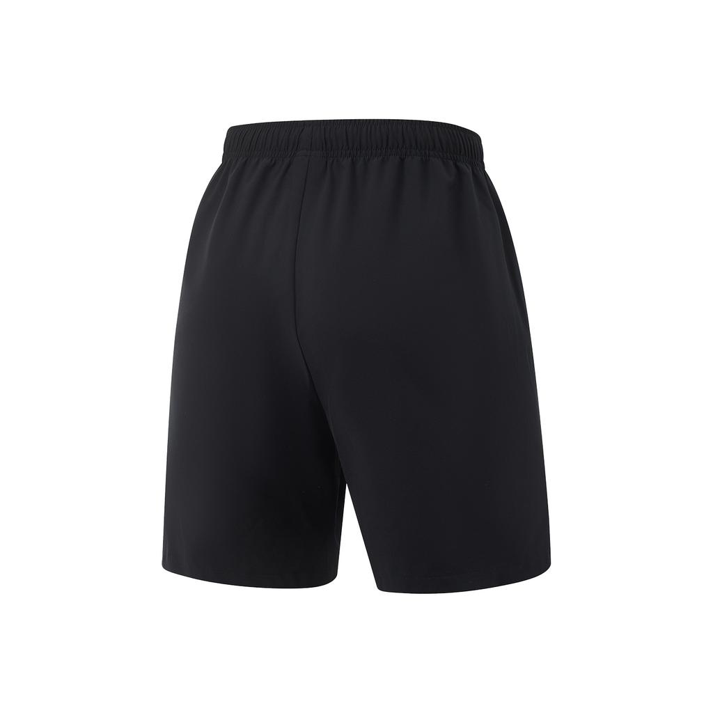 LiNing Comfortable Casual Simple Solid Color Mid Waist Sports Shorts Men Shorts Black AKSV525-1