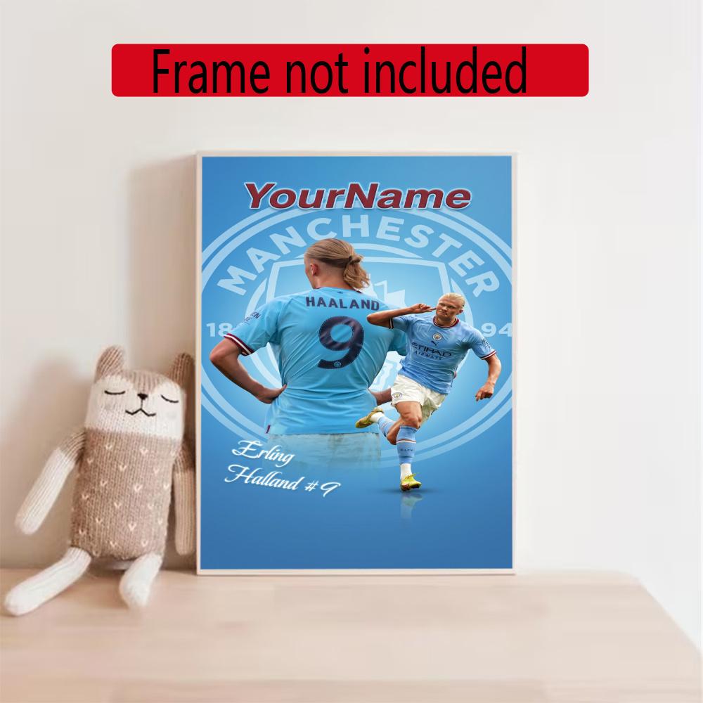 Haaland Customize Your Name Diamond Painting Round Diamond Diy Frameless Holiday Artwork Suitable For Home Office Wall Decoration