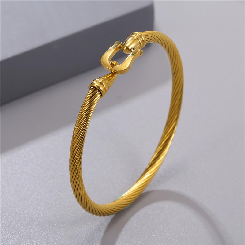 JYL TS Bracelet Irregular Curve Bangle-Embodies Fluidity & Attracts Flexible Fortune