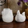 Chicken Resin Mold 3D Hen Silicone Candle Stand Molds Resin Casting Mould for Making Storage Containers Plaster Cement Ornaments