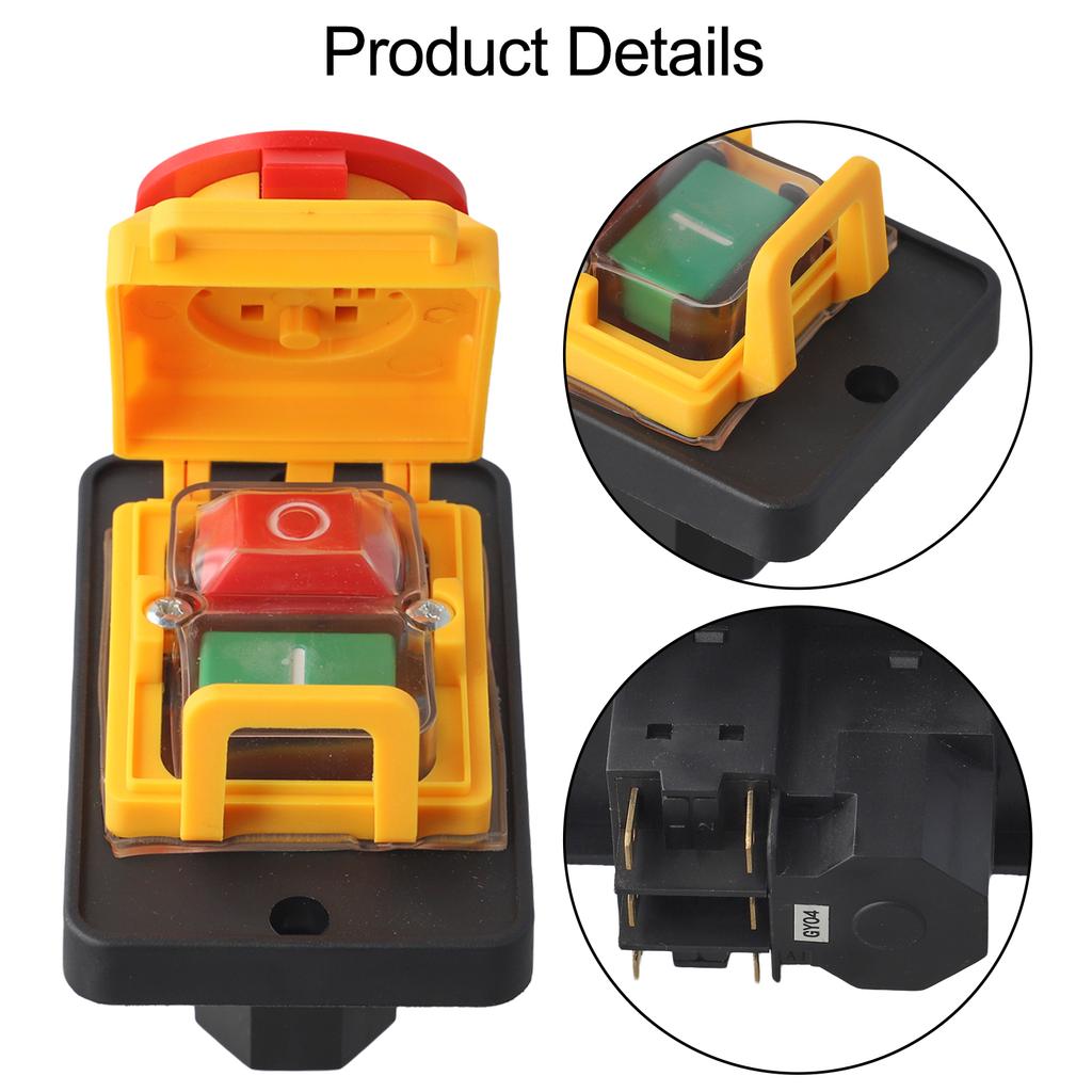 Electromagnetic Switch KJD18 Switch Easy To Install Yellow And Black Color IP54 Protection Reliable Performance