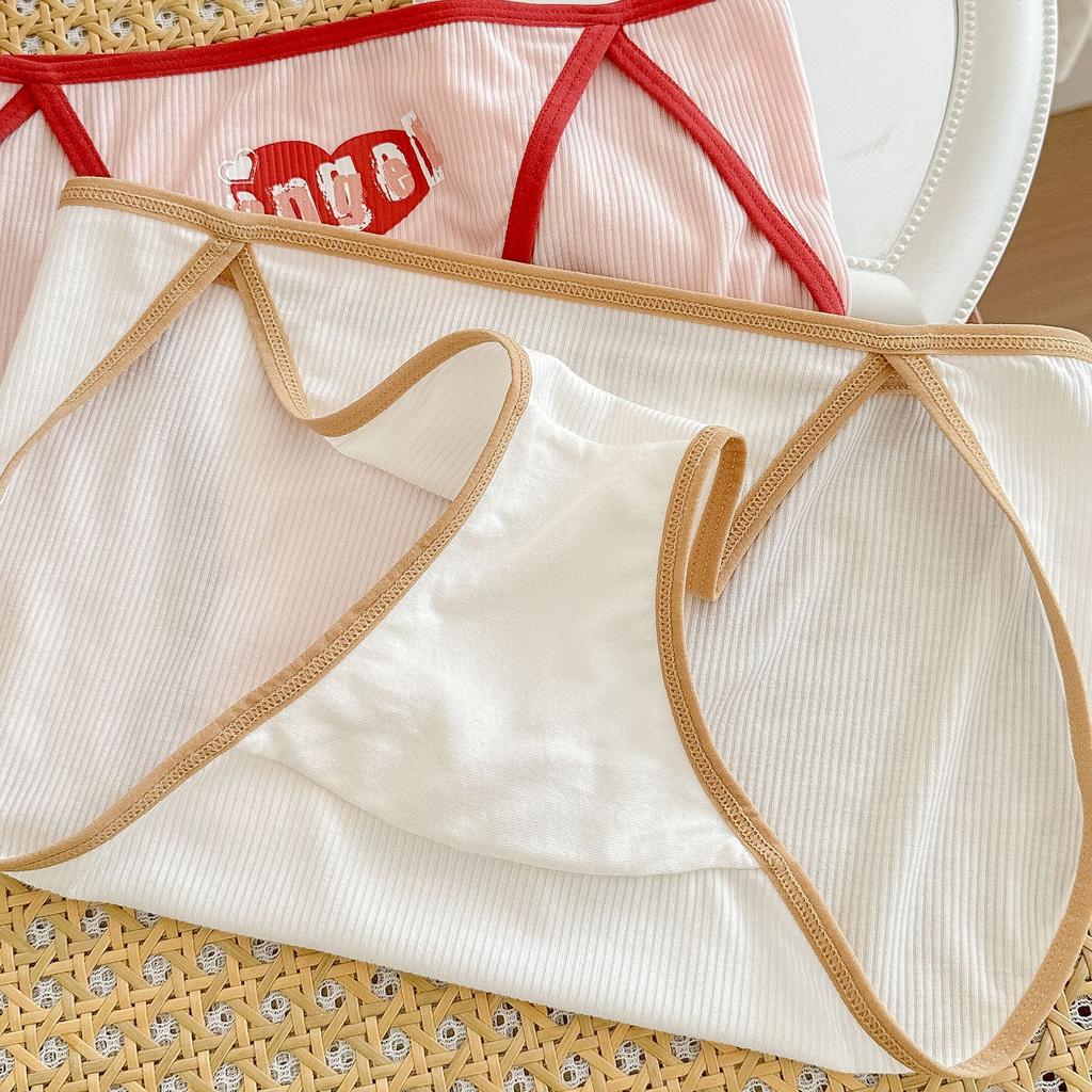 Damska Antybakteryjna Dziewczęca Bielizna Seksowne Majtki z Wysokim Rozcięciem Oddychający Krocze Słodkie Czyste Pragnienie Majtki