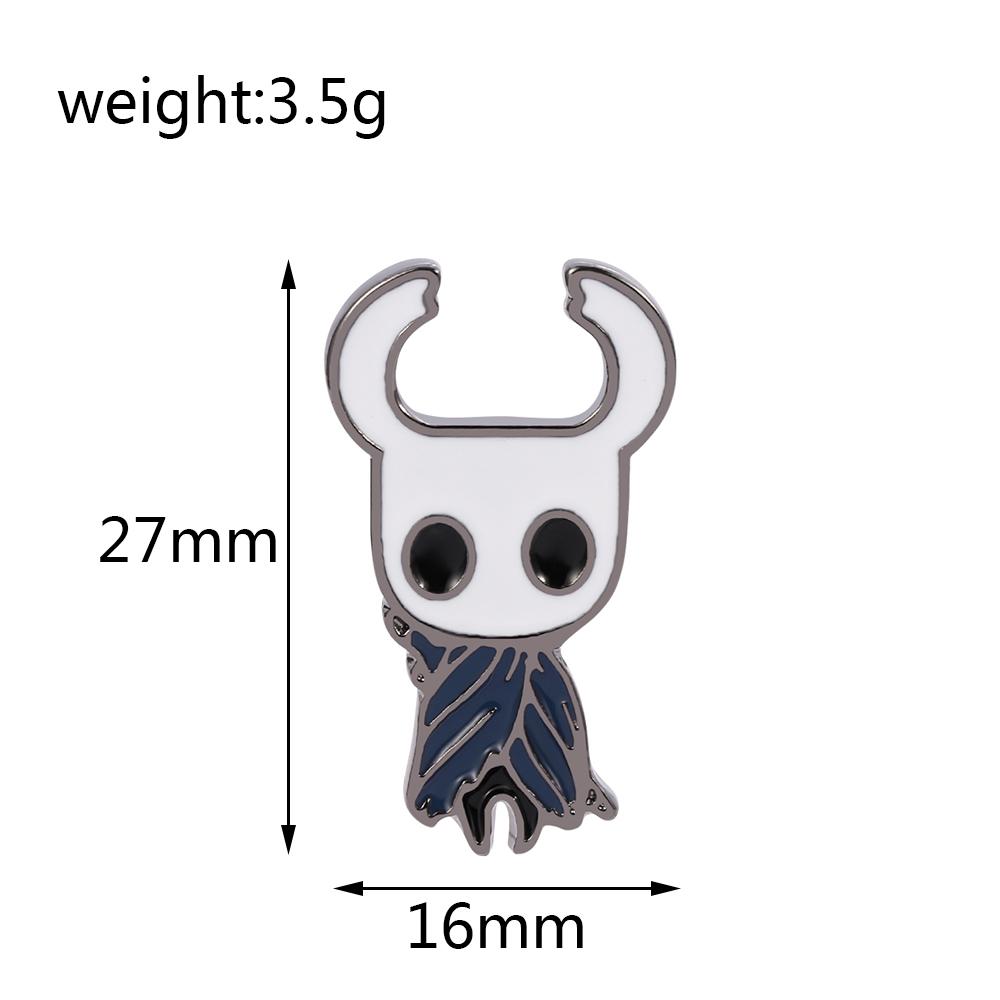 Emaliowana przypinka Hollow Knight Przypinka Rycerz Owadzi Styl Metroidvania Broszka z Gry Wideo Na Plecak Torbę Akcesoria Biżuteryjne