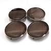 4x Red Copper Wheel Center Caps, 75mm & 69mm, Wheel Covers & Center Covers