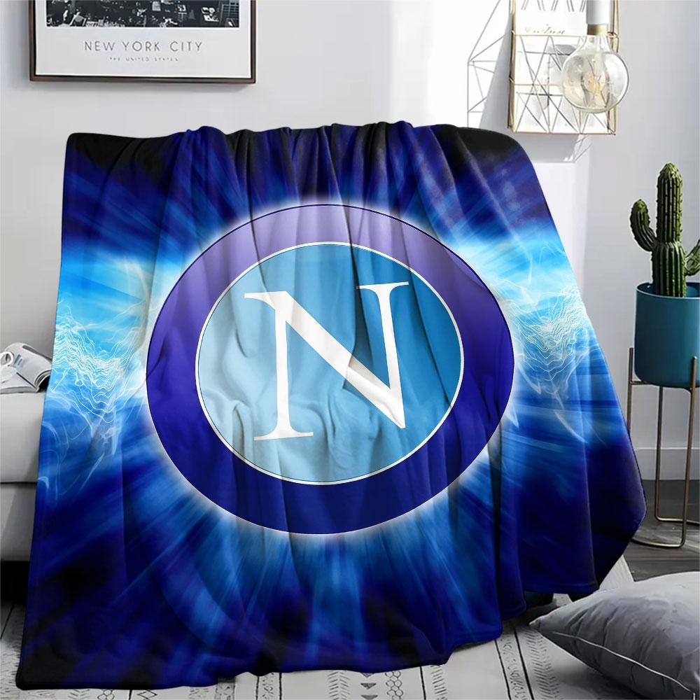 1PC SSC Napoli Patterned Flannel Blanket Suitable For All Seasons for Home Decor Warmth and Comfort Gifts Holiday Present