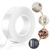 Nano Double Sided Tape Heavy Duty Washable Removable Traceless Nano Gel Grip Mounting Tape for Home Office Fix Carpet Mats 2CM*2 Meters/6.56FT