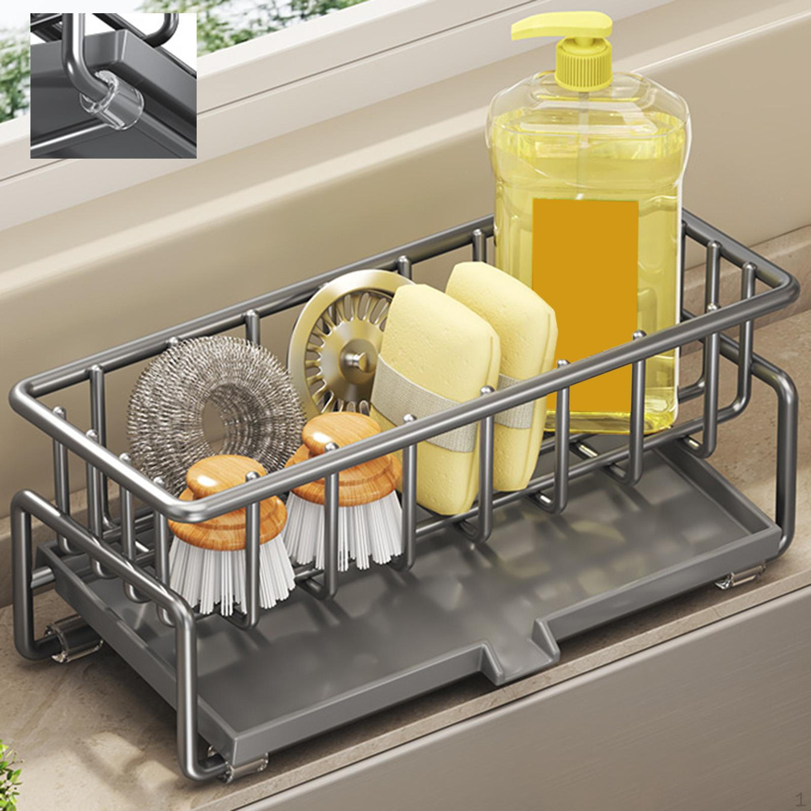 

Організатор для кухонної мийки самостійний злив для посуду протиковзкий зі знімним піддоном тримач для губки для B no towel rack