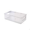 Stackable Desktop Organizer with Handle, Clear Desk Storage Drawer for Office, Modular Bathroom