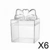 Candy Box Gift Container with Lid, Transparent Polypropylene, Clear And Compact