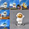 Cute Resin Astronaut Figurine Unique Home Decor Space Theme Cake Topper Accessory