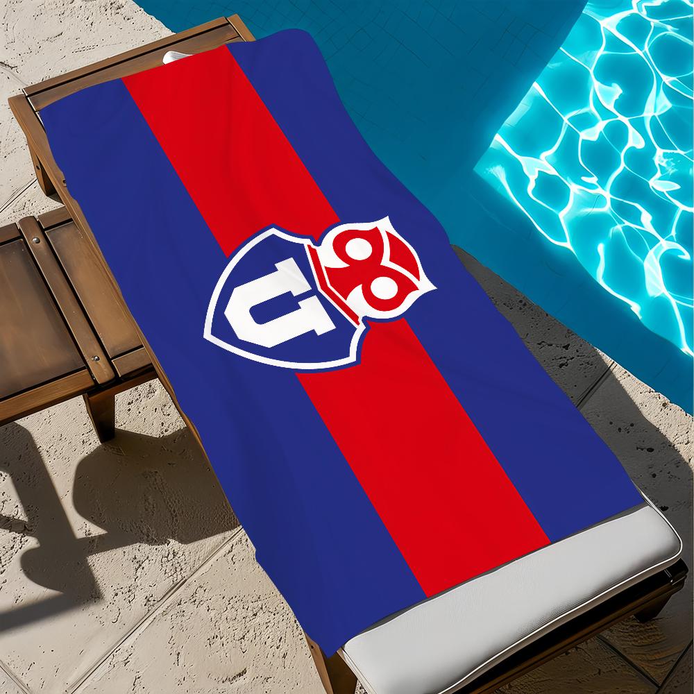 

Football C-Chile LOGO U-University Towel Soft Pool Gift For Travel Gym Shower Camping Quick Dry Sports Large Beach Towel W30*H60(CM)