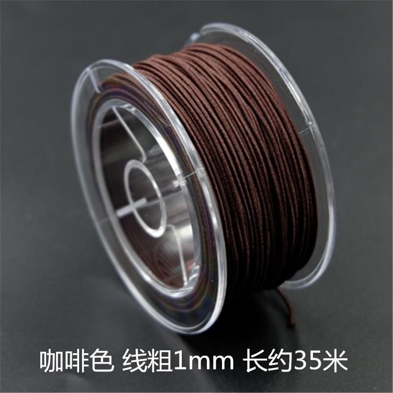 

Браслет из крученой проволоки, эластичная веревка, бисерная веревка, специальная износостойкая говяжья жила, культурная игровая леска для ношения браслета с бусинами Будды, бусины Бодхи 1.5Mm boxed core elastic line темно-коричневого