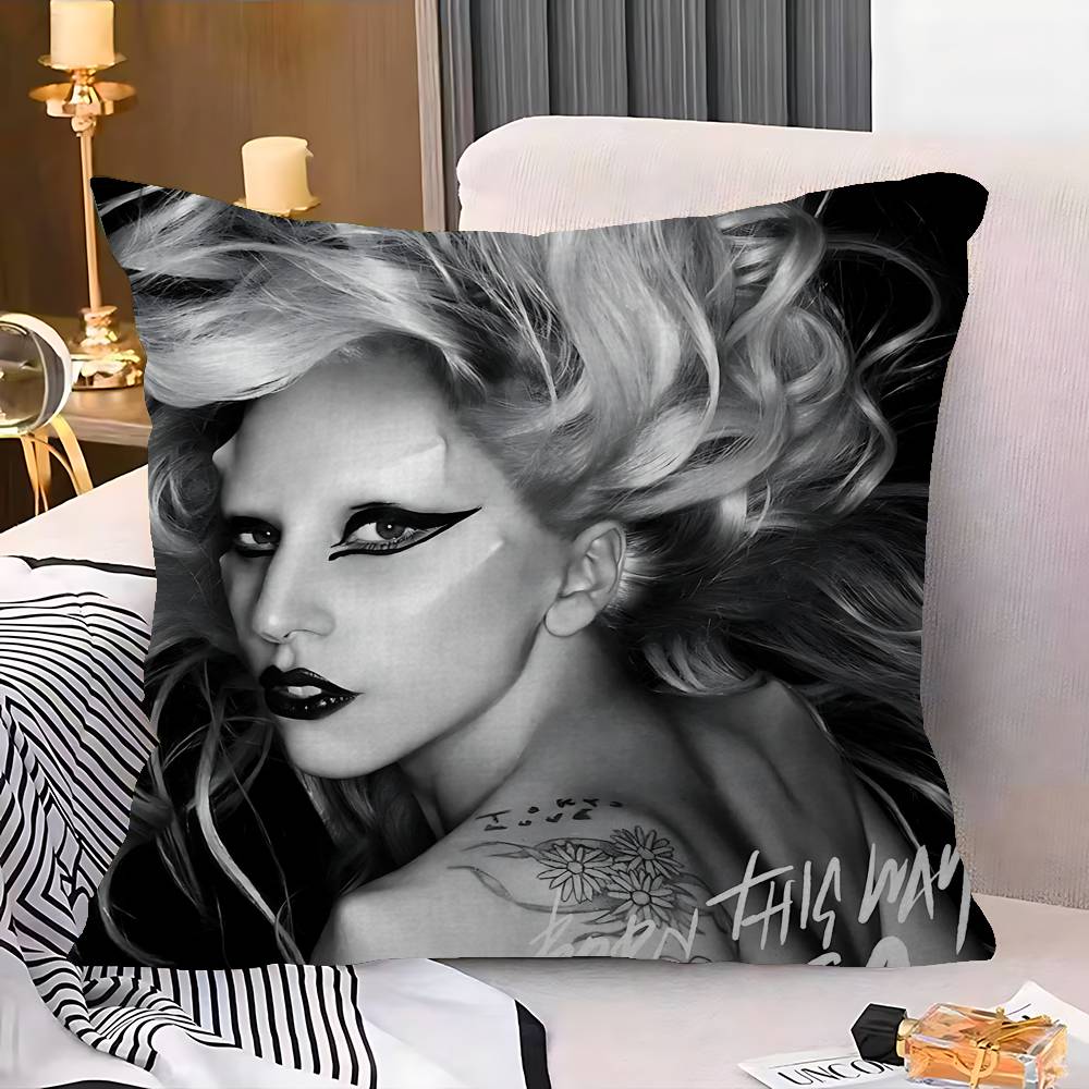 Caldo L-Lady Cantante G-Gaga Cuscino Regali Arredamento Ufficio Casa Camera da Letto Divano Copricuscino Auto Custodia 45x45cm