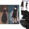 Wednesday Addams The Addams Family Cosplay Black Dress Dance Uniform Party