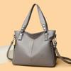 Large-capacity Single-shoulder Bag Middle-aged Fashionable and Elegant Soft Leather Commuting Handbag