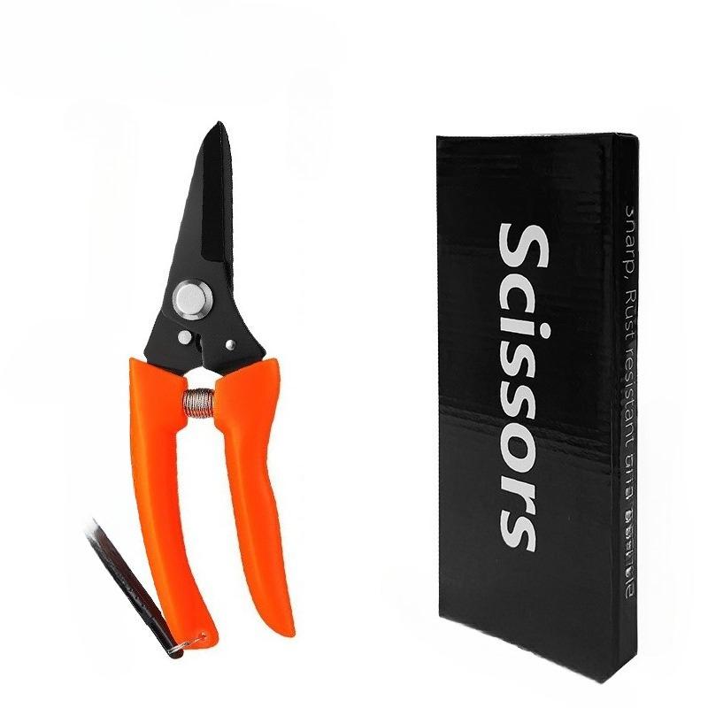 Stainless Steel Pruning ShearsHeavy-Duty Garden & Flower Cutting Tools, Anti-Rust Strong Shears for Effortless Trimming