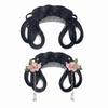 Headdress Girls Chinese Chignon Black Princess Hair Bun Cosplay Wig Integrated Hair Bun  for Kids