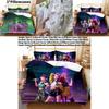 Kpop Demon Hunters Threepiece Bedding Set With Print For Modern Bedroom Decor