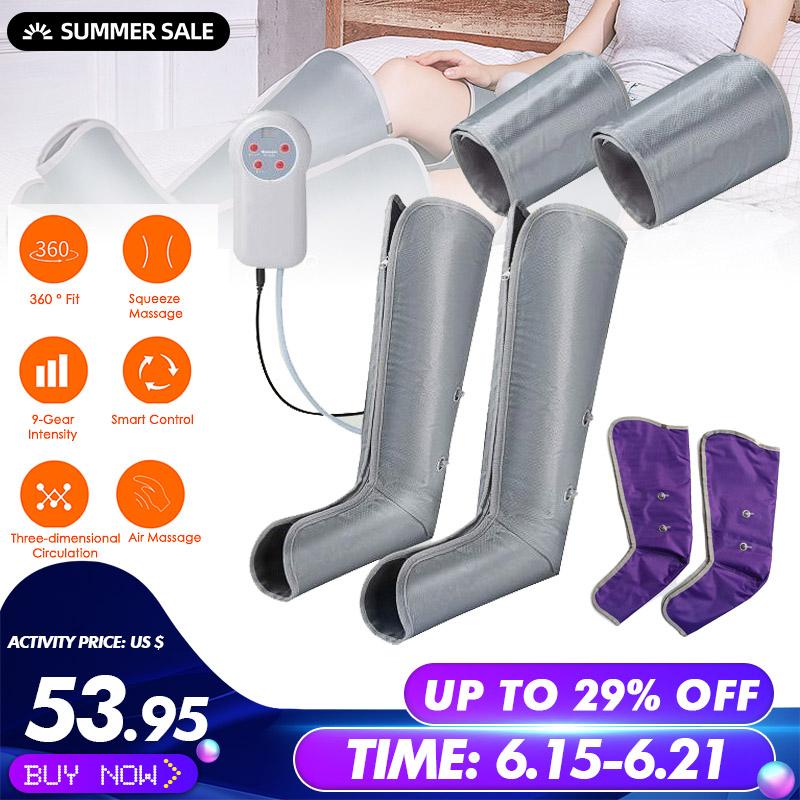 Ankles Circulation Therapy Massager Electric Legs Massage Air Compression Leg Cover Calf Arm Boot Socks Relaxation Health Care