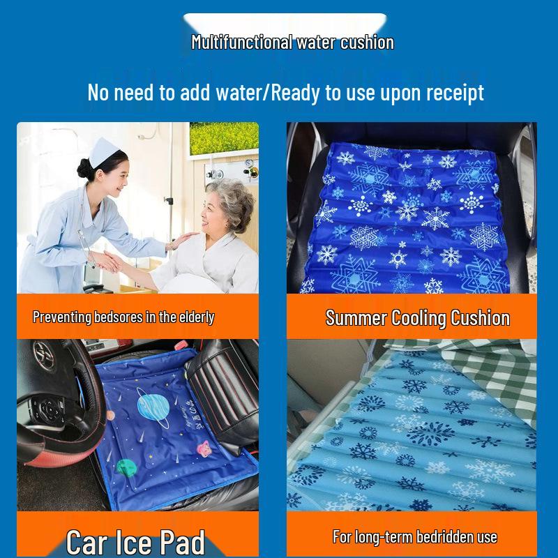 No-Inject Cooling Cushion: Summer Water Seat & Bed Pad