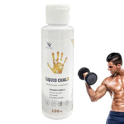 50/100/200ml Gewichtheben Flüssigkreide Trainingskreide Anti-Rutsch-Pulver Flüssige Fitnessstudio-Kreide Schweißresistentes Hebe-Kreidepulver