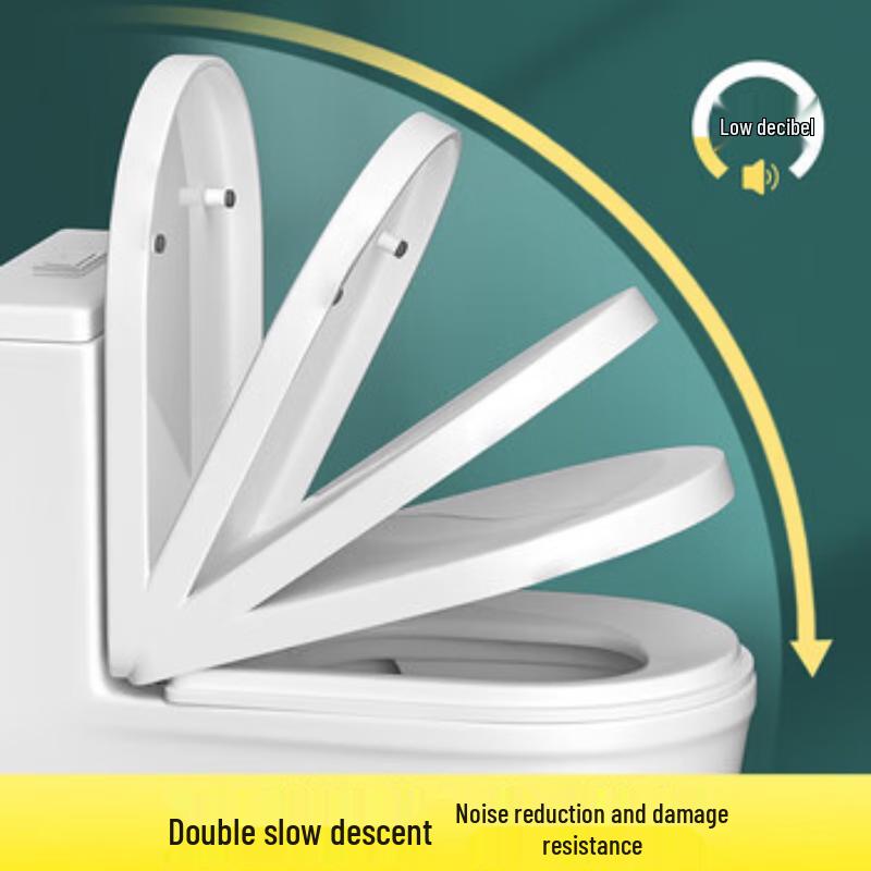 LANGZHIWEN Universal U-Shape Slow-Close Toilet Seat