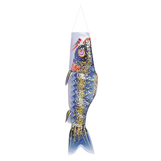 

Japanese Carp Windsock Outdoor Hanging Fish Shaped Flag Kite Wind Socks for Garden Backyard Home Sushi Bar Restaurant Decoration S