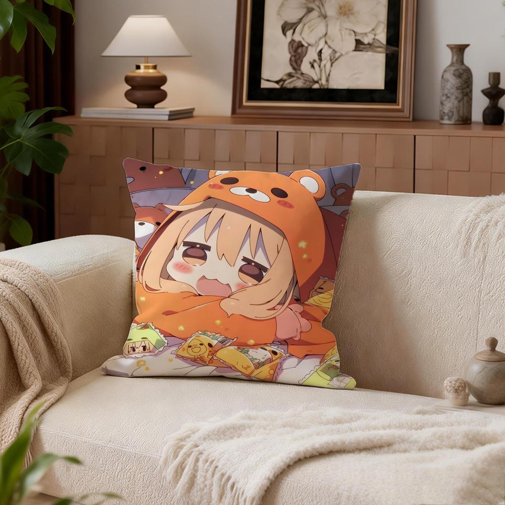 Comedy Himouto Umaruchan Cushion Cover Cushion Cover Set 4Pcs 50x50 45x45 40x40 Pillowcase Decorative Sofa Home Decor