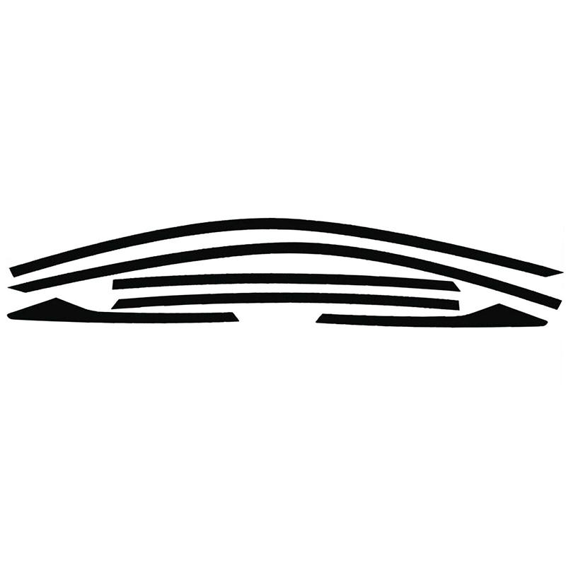 

6x Хром Деліт Блекаут Віконні Молдинги Для Honda Civic Седан 16-21 - Глянцевий Чорний