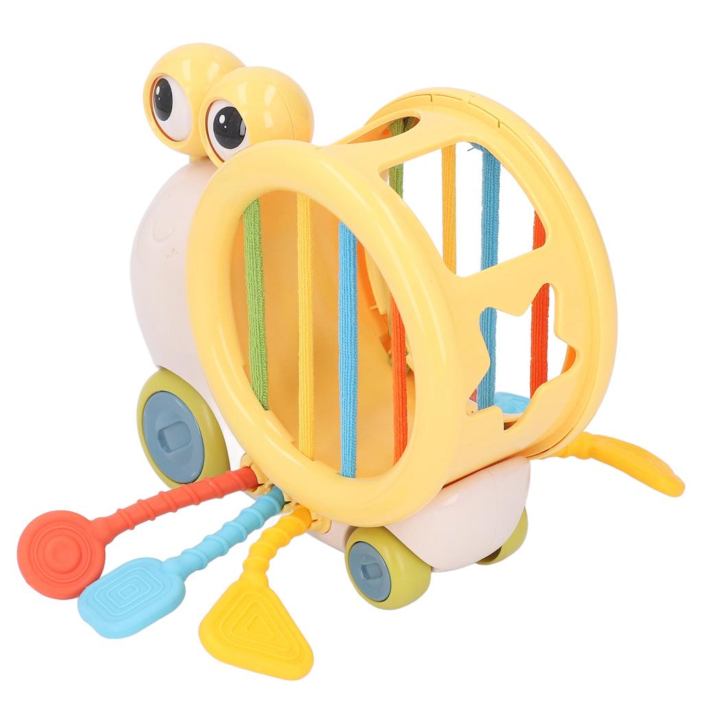 Shape Sorter Pull String Toy Fine Motor Skill Educational Silicone Pull String Sensory Toy for
