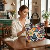  Bohemian Geometric Printed Tote Bag Casual Large Capacity Ladies Daily Shoulder Handbag