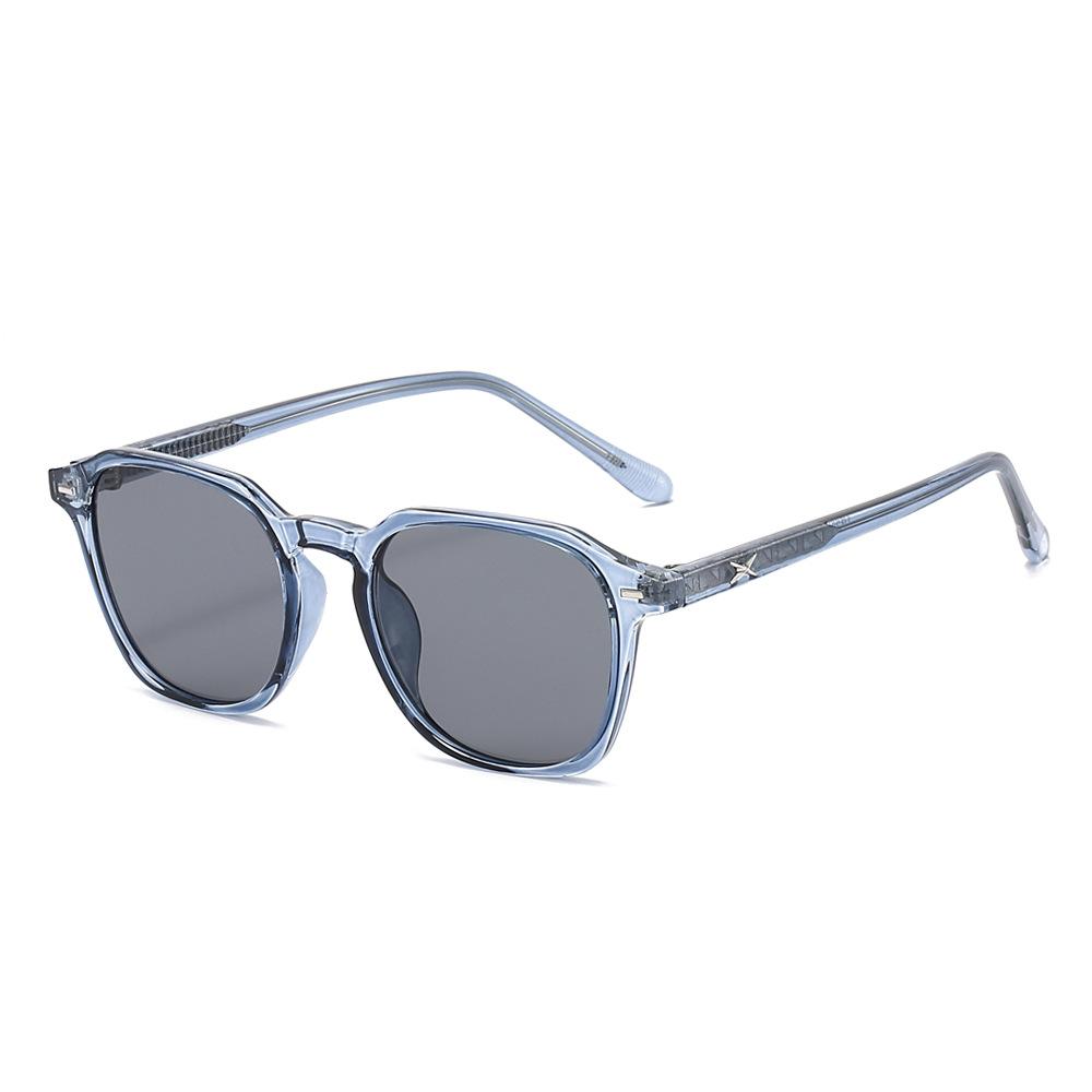 

New X Letters Sunglasses Women Men Unisex TR90 Fashion Square Driving Fishing Glasses Rivets Silm Leg Shades