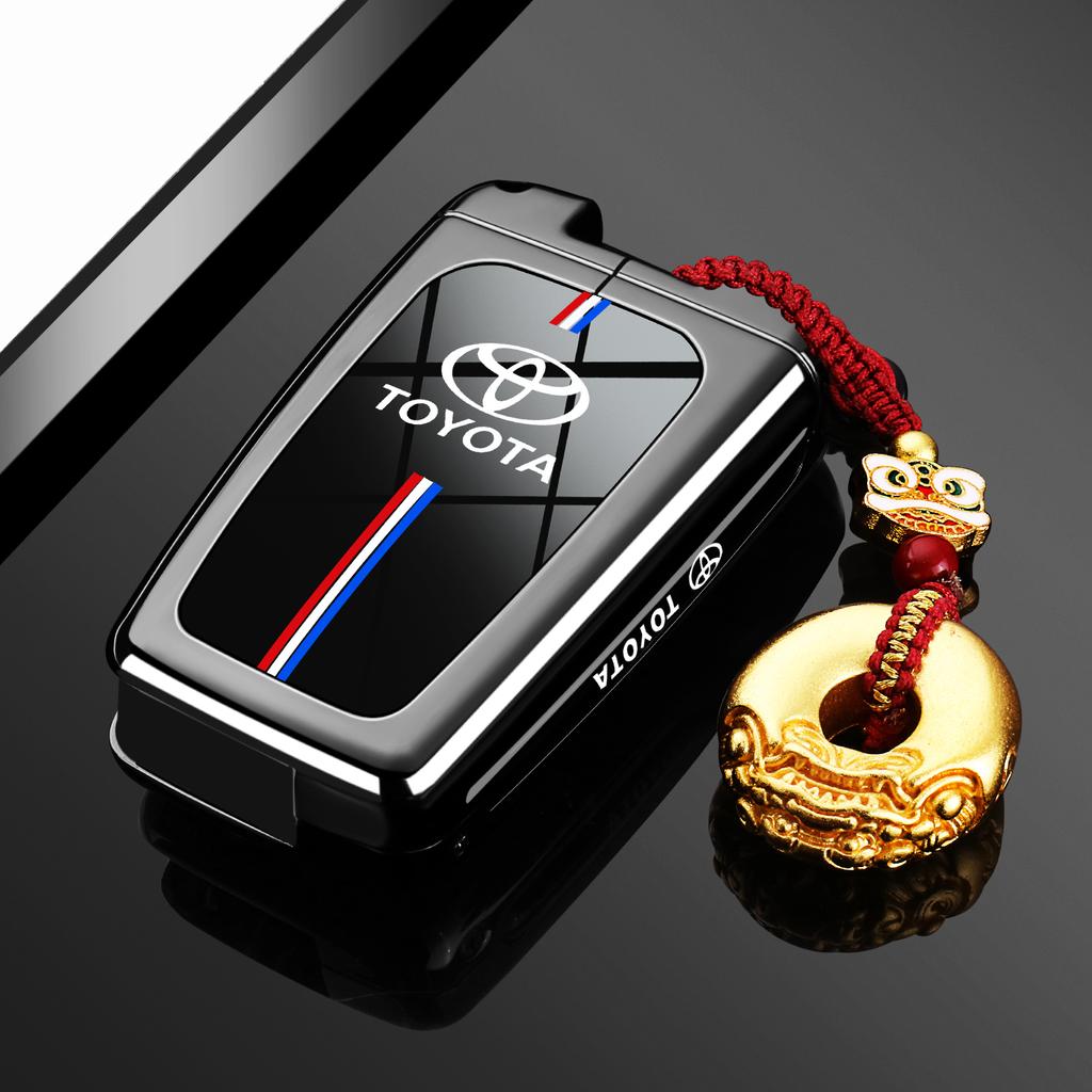 Transparent Car Key Fob Case Cover Black Key Case Shell Protector For Toyota For Sienna For Venza For Car Accessories