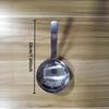 Stainless steel short handle hammer patterned large round drinking spoon, big head soup spoon, food grade extended dining spoon, household spoon