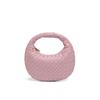 Geflochtene Damen Umhängetasche Mode Einfarbige Mini-Handtasche Hobo-Tasche Beutel Umhängetasche