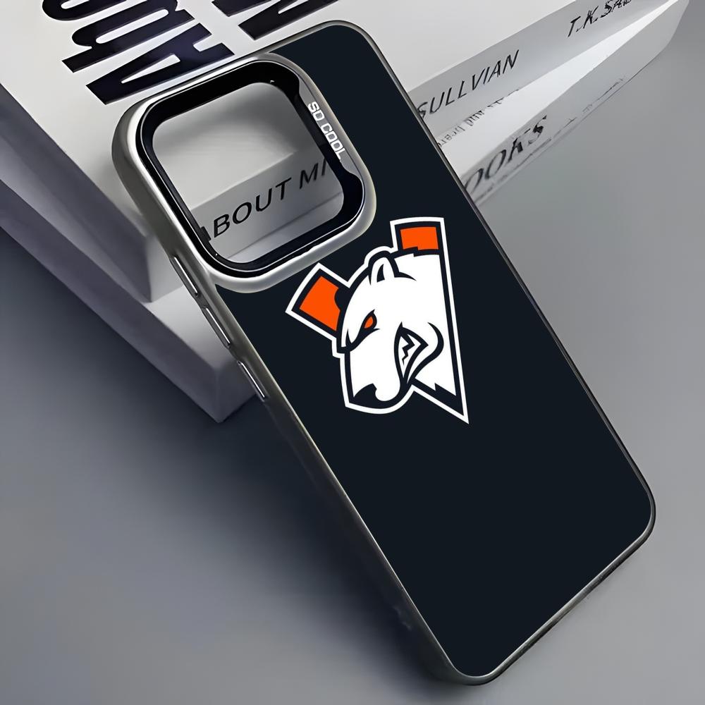 C-CSGO Team G2 F-Faze Spirit Phone Case For iPhone 16 13 15 14 12 11 Pro Max Grey Black Matte Laser Metallic Aurora Funda